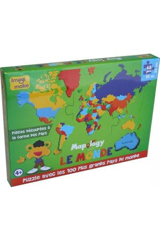 Monde Les Plus Grands Pays (Fr) Foam Puzzle