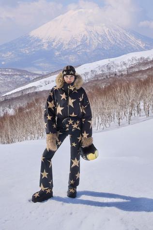 Goldbergh Ski-Jas Shinnen Faux Fur Black/Gold