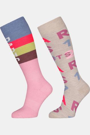 Chaussettes De Ski Basic Skisock 2Pack Print Kids