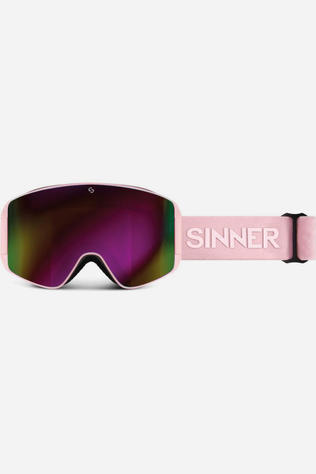 Sinner Lunettes De Ski Aura Matte Light Pink/Double Full Pink Mirror Vent + Do