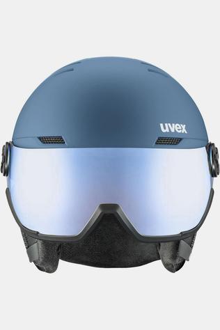Uvex Skihelm Wanted Visor Stone-Blue-Matt
