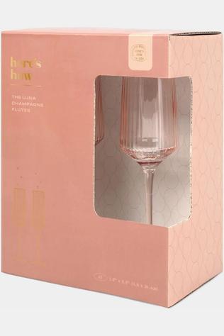 Crockery The Luna Champagne Flutes - Set Of 2 - Blush