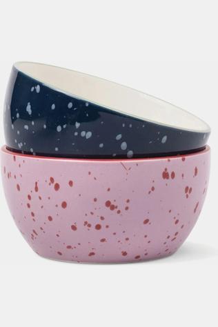 Crockery The Bella Dipping Bowls - Set Of 2 - Navy & Lilac