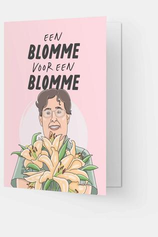 Wenskaart Blomme Voor Een Blomme