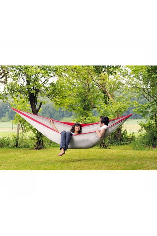 Amazonas Hangmat Silk Traveller Xxl mid grey/red