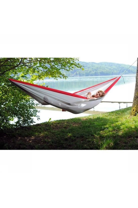 Amazonas Hangmat Silk Traveller Xxl mid grey/red