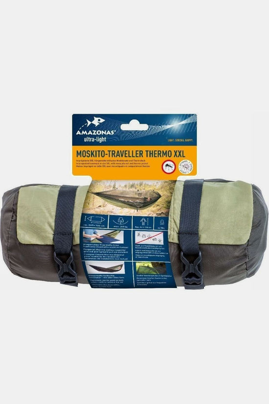 Amazonas Hangmat Moskito-Traveller Thermo Xxl light khaki
