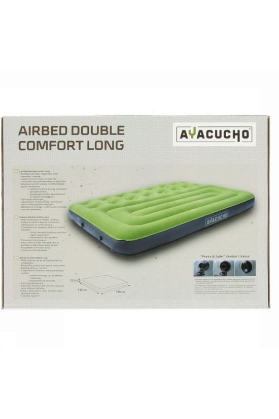 Ayacucho Luchtbed Double Comfort Long green