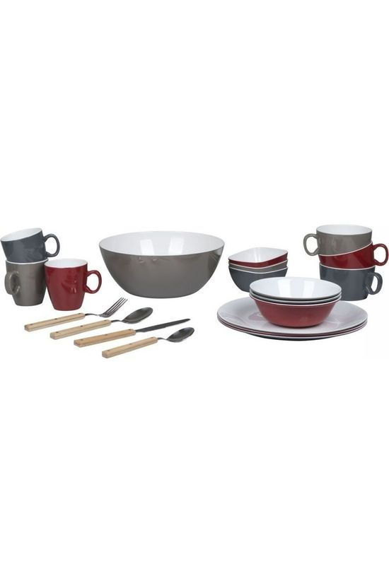 Bo-Camp Bol Schotel 100% Melamine Ø13Cm dark grey/white