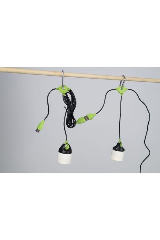 Bo-Camp Eclairage Tentlamp Vipe Koppelbaar black/green
