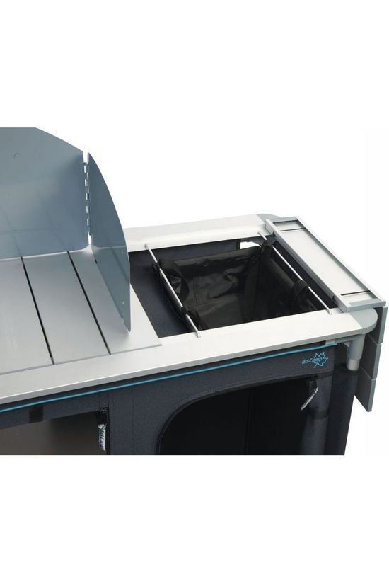 Bo-Camp Kookeiland - Peyto - Met wasbak - 117x50x80 cm dark grey/silver