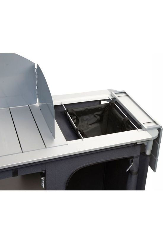 Bo-Camp Kookeiland - Peyto - Met wasbak - 117x50x80 cm dark grey/silver