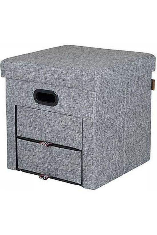 Bo-Camp Ottoman Holborn light grey