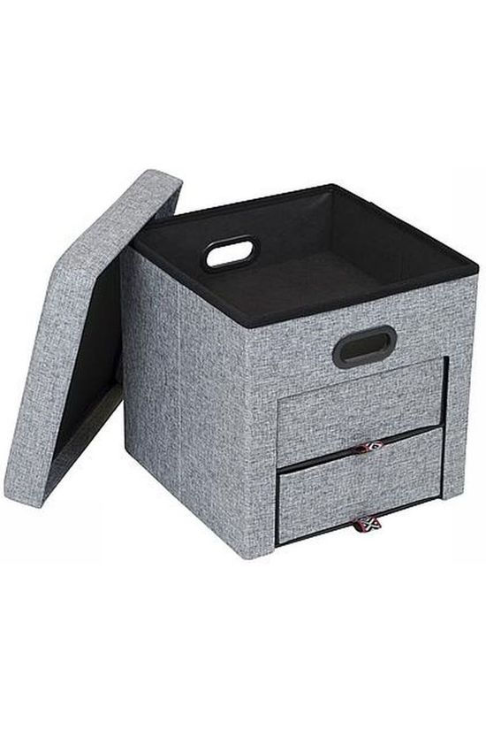 Bo-Camp Ottoman Holborn light grey
