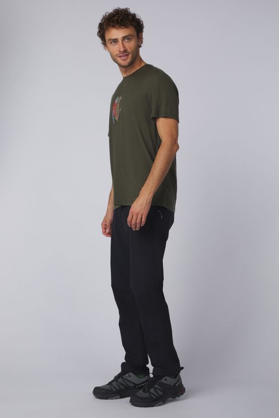 icebreaker T-Shirt M Mer 150 Tech Lite Ss Tee Bear Catch Dk Loden