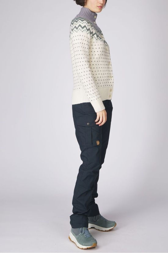 Fjällräven Fleece Övik Knit Cardigan W Chalk White
