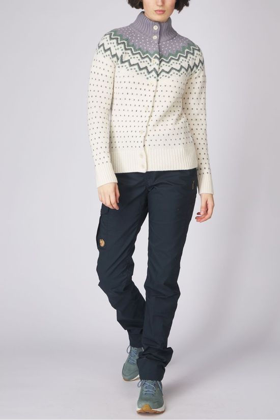 Fjällräven Fleece Övik Knit Cardigan W Chalk White