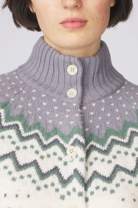Fjällräven Fleece Övik Knit Cardigan W Chalk White