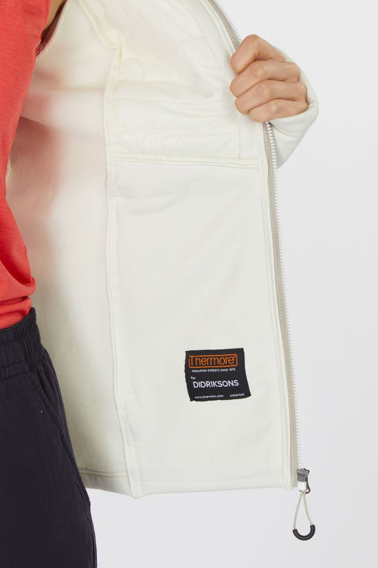 Didriksons 1913 Fleece Annema Fullzip 6 Shell White