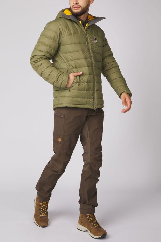 Fjällräven Doudoune Expedition Pack Down Hoodie M Green-Mustard Yellow