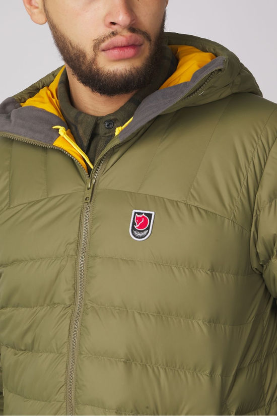Fjällräven Doudoune Expedition Pack Down Hoodie M Green-Mustard Yellow