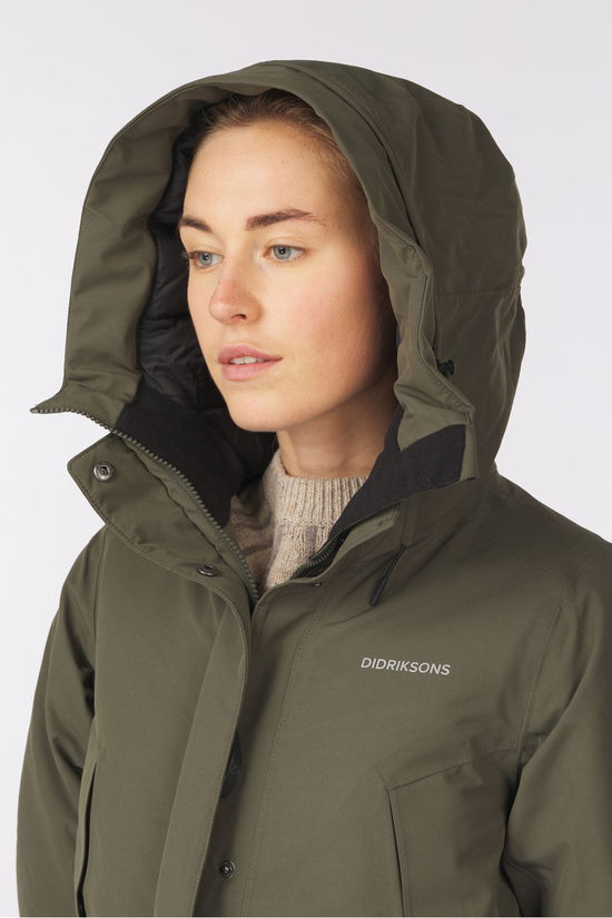 Didriksons Veste Antje Wns Parka Deep Green