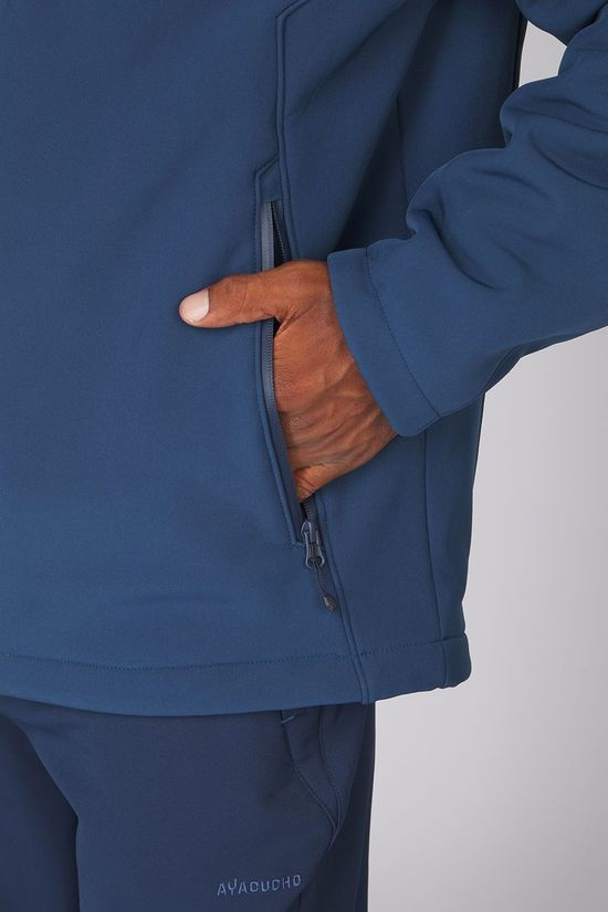 Ayacucho Veste Softshell Ridgeway Softshell Hoodie M Insignia Blue