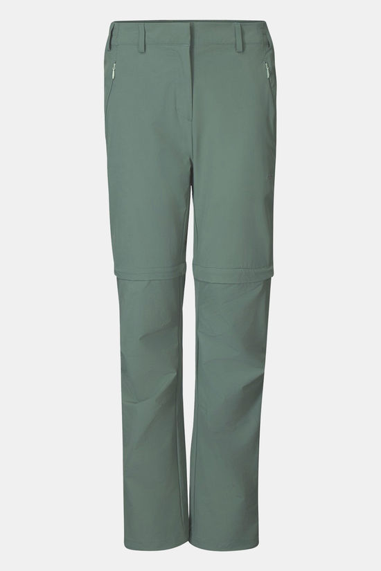 Ayacucho Afritsbroek Forest Softshell Zip-Off W Sage Leaf