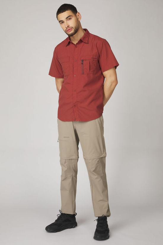 Ayacucho Chemise Jungle Travel Shirt Ss M Russet