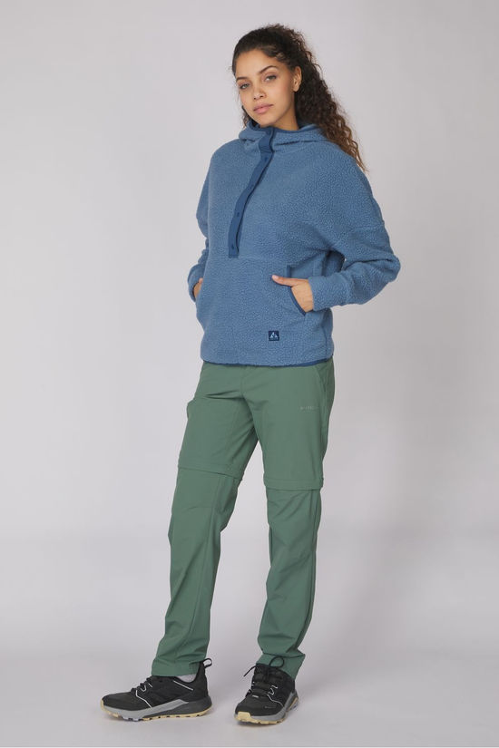 Ayacucho Polaire Peniche Sherpa Hoodie W Coronet Blue