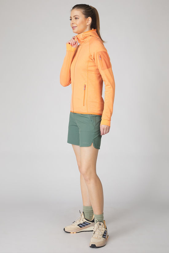Ayacucho Fleece Mountain Midlayer Hoodie W Tangerine