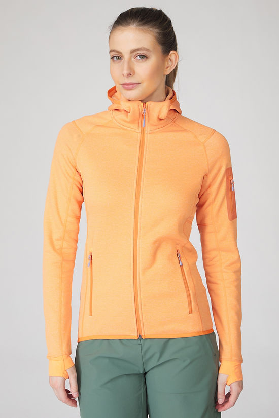 Ayacucho Fleece Mountain Midlayer Hoodie W Tangerine