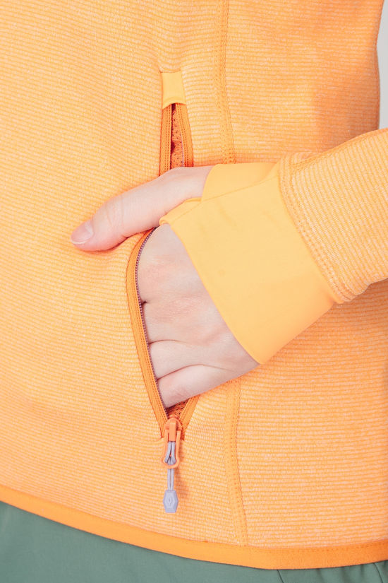Ayacucho Fleece Mountain Midlayer Hoodie W Tangerine