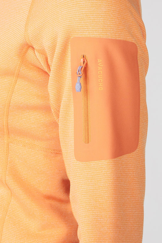 Ayacucho Fleece Mountain Midlayer Hoodie W Tangerine
