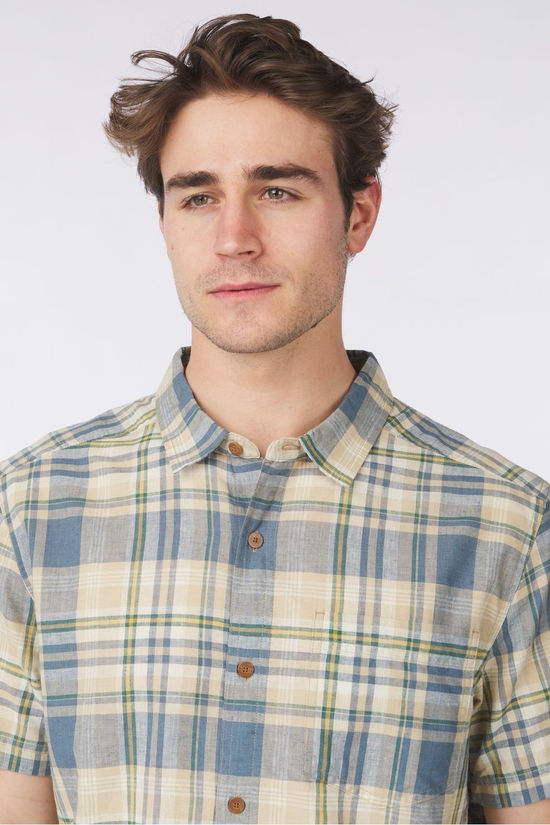 Sherpa Hemd Hosh Plaid Ss Shirt Bardiya Sand