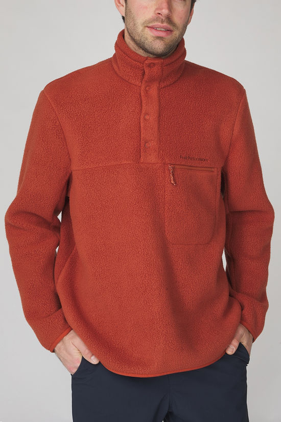 Peak Performance Polaire M Fleece Snap T-Neck Spiced