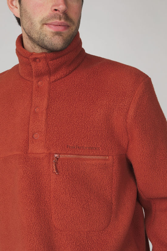 Peak Performance Polaire M Fleece Snap T-Neck Spiced