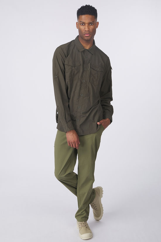 Craghoppers Hemd Nosilife Adventure Long Sleeved Shirt III Woodland Green