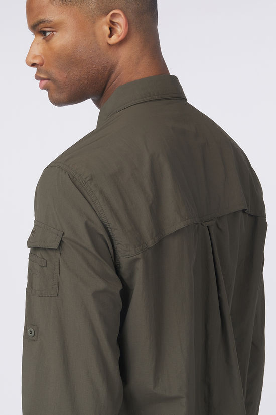 Craghoppers Hemd Nosilife Adventure Long Sleeved Shirt III Woodland Green