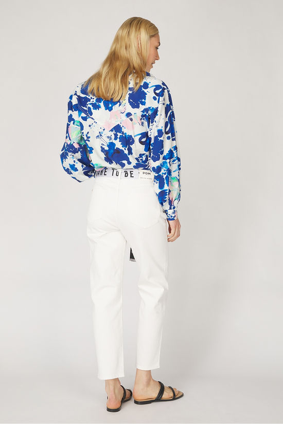 Pom Amsterdam Jeans Eline Straight White White