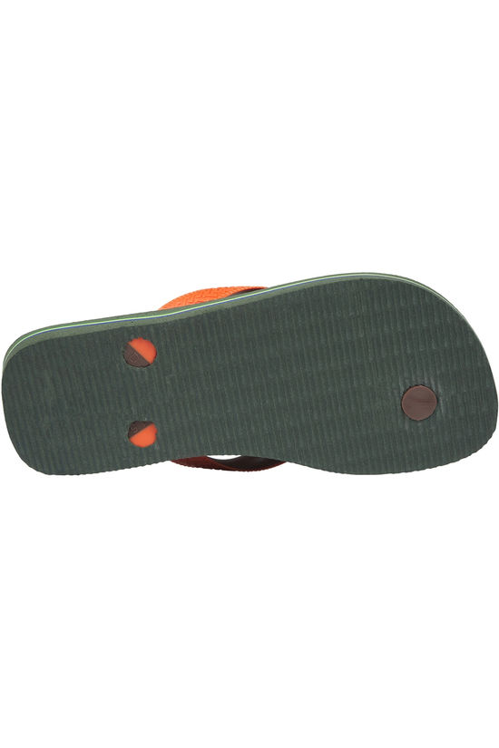 Havaianas Slipper Kids Brasil Mix Olive Green/Sunset Orange