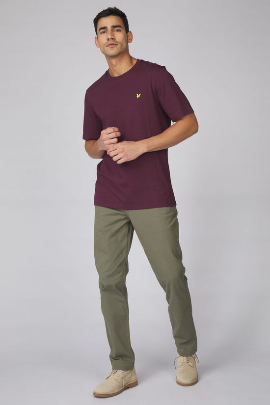 Lyle & Scott T-Shirt Plain Burgundy