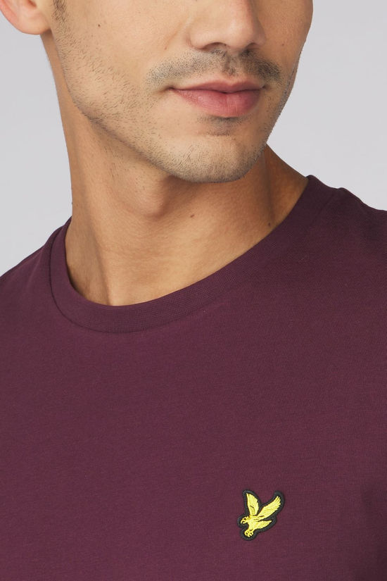Lyle & Scott T-Shirt Plain Burgundy