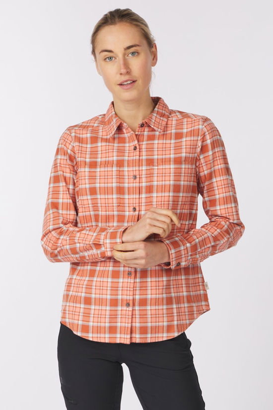 Royal Robbins Chemise Lieback Organic Flannel Shirt Baked Clay Tomales Pld