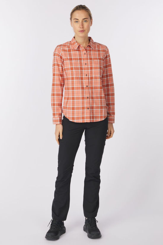 Royal Robbins Chemise Lieback Organic Flannel Shirt Baked Clay Tomales Pld