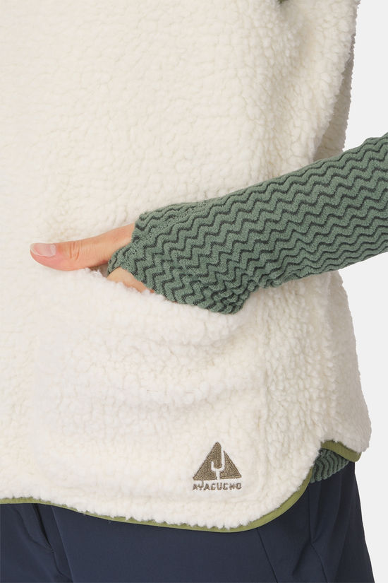 Ayacucho Gilet Talara Reversible Vest W Update Ecru/Moss