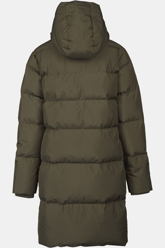 Ayacucho Doudoune Aarhus Recycled Long Down Coat W Dark Moss