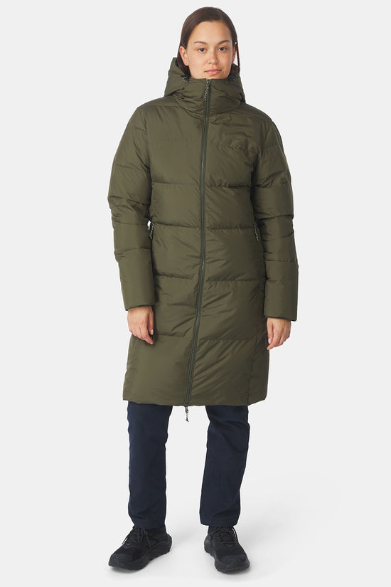 Ayacucho Doudoune Aarhus Recycled Long Down Coat W Dark Moss