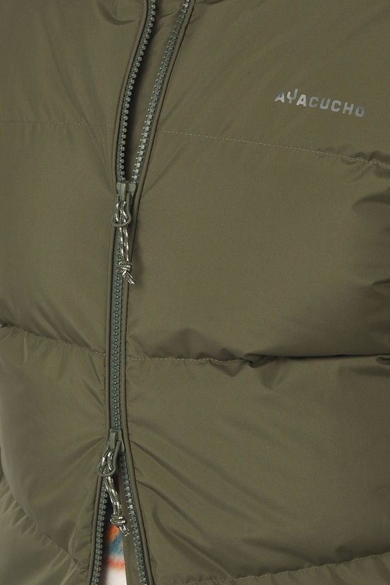 Ayacucho Doudoune Aarhus Recycled Long Down Coat W Dark Moss