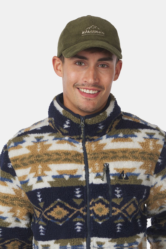 Ayacucho Fleece Fitz Roy Jaquard Sherpa Jacket Navy/Moss Print